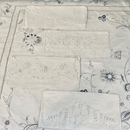 ANTIKE STOFFTASCHEN / ETUI HANDARBEIT