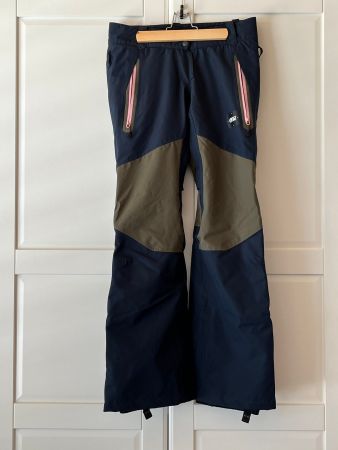 Skihose und Skijacke, dunkelblau/olivgrün/rosa, Picture