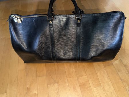 Louis Vuitton Keepall 55 Epi Leder Schwarz – Vintage