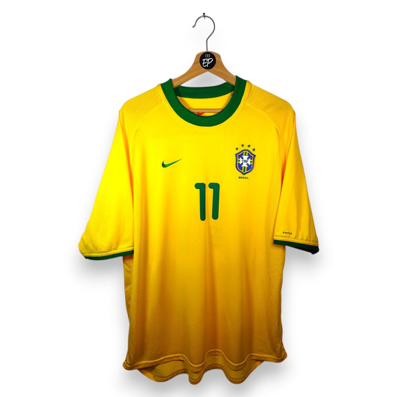 Nike Leibchen & Hosen: Original 2000-02 Brazil Home Trikot Romario – Gebraucht aus Martigny von eternalpitch 1