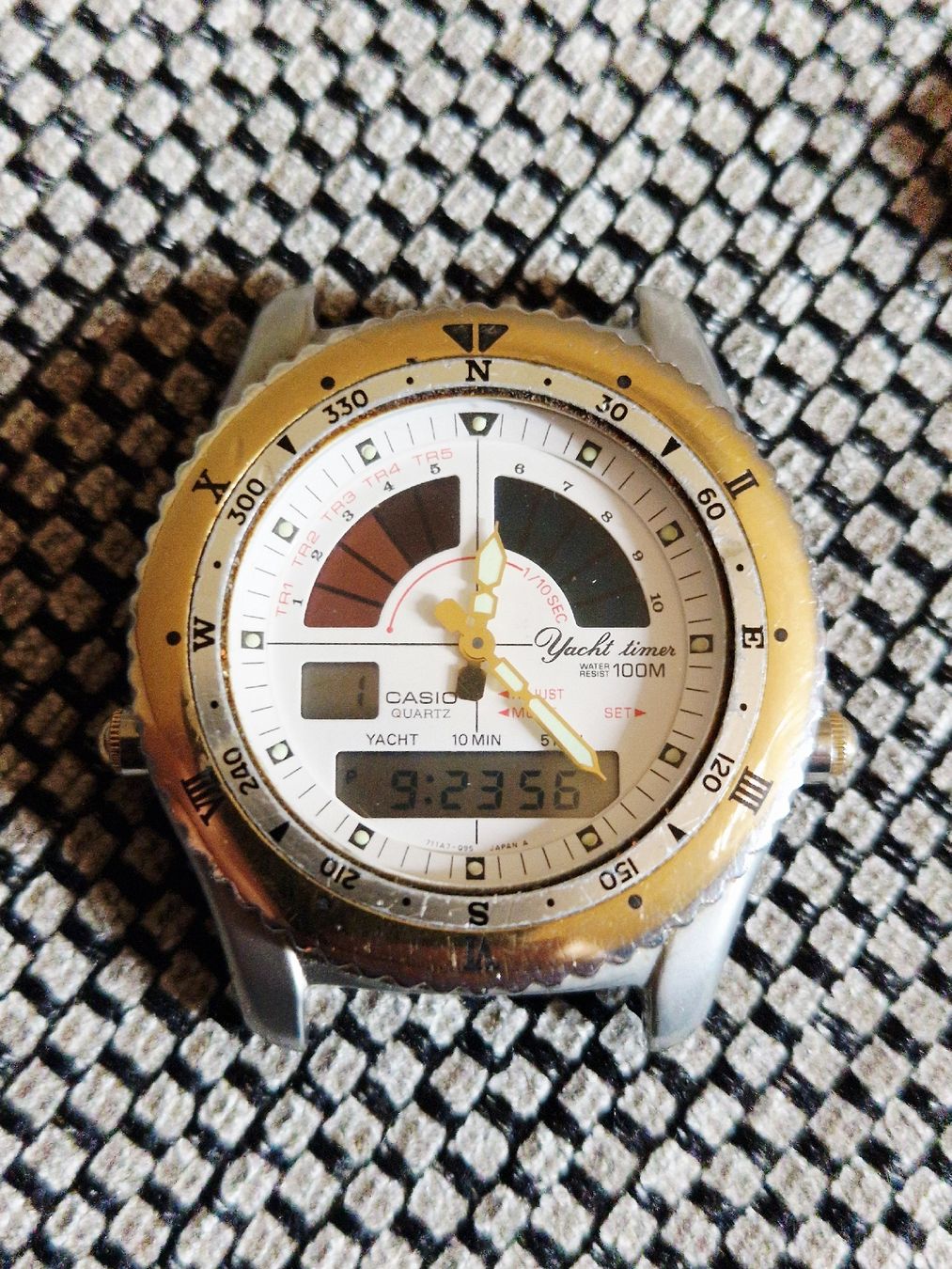 Montre Vintage Casio Yacht Timer AD-500 (Module 389) Anadigi (Gebraucht ...