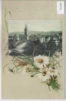 St. Gallen - St. Magnikirche - Blumen-Litho