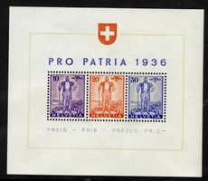 1936, W8**, Block Pro Patria postfrisch (14589)