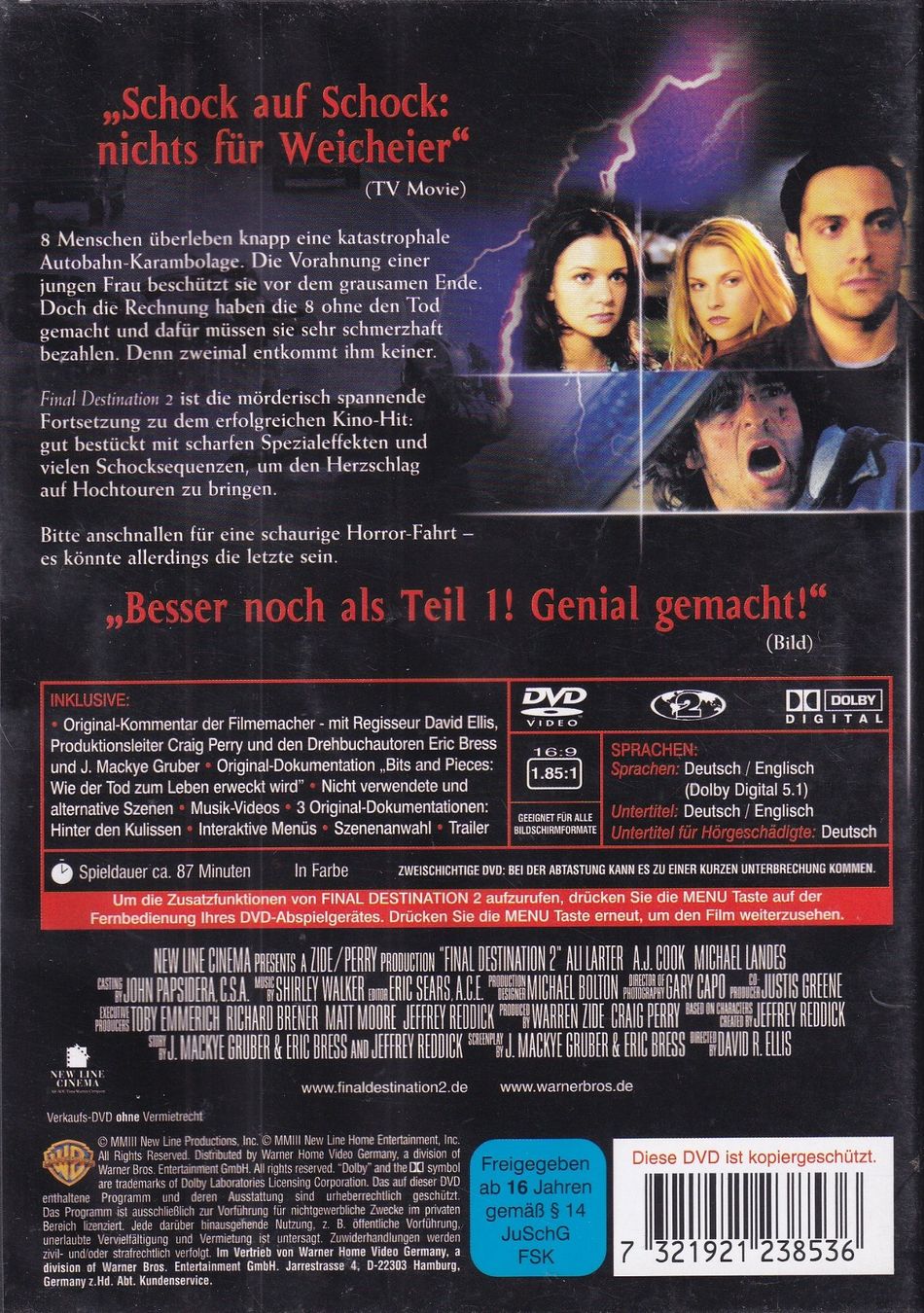 Tutti i DVDs: DVD ab Fr. 1.--, Final Destination 2 – Usato da Lausen venduto da Mondeo10628 1