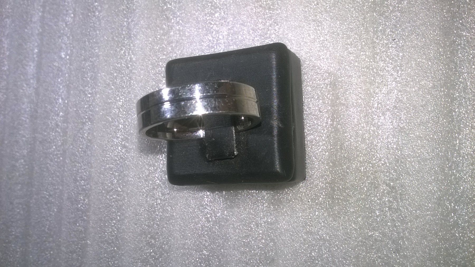 Anelli: ring edelsthal,,silber farbe,,,glanzig – Nuovo (secondo la descrizione) da Basel venduto da bijoutrie_4 1