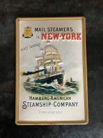 Plaque en Métal Hamburg American Steamship Company
