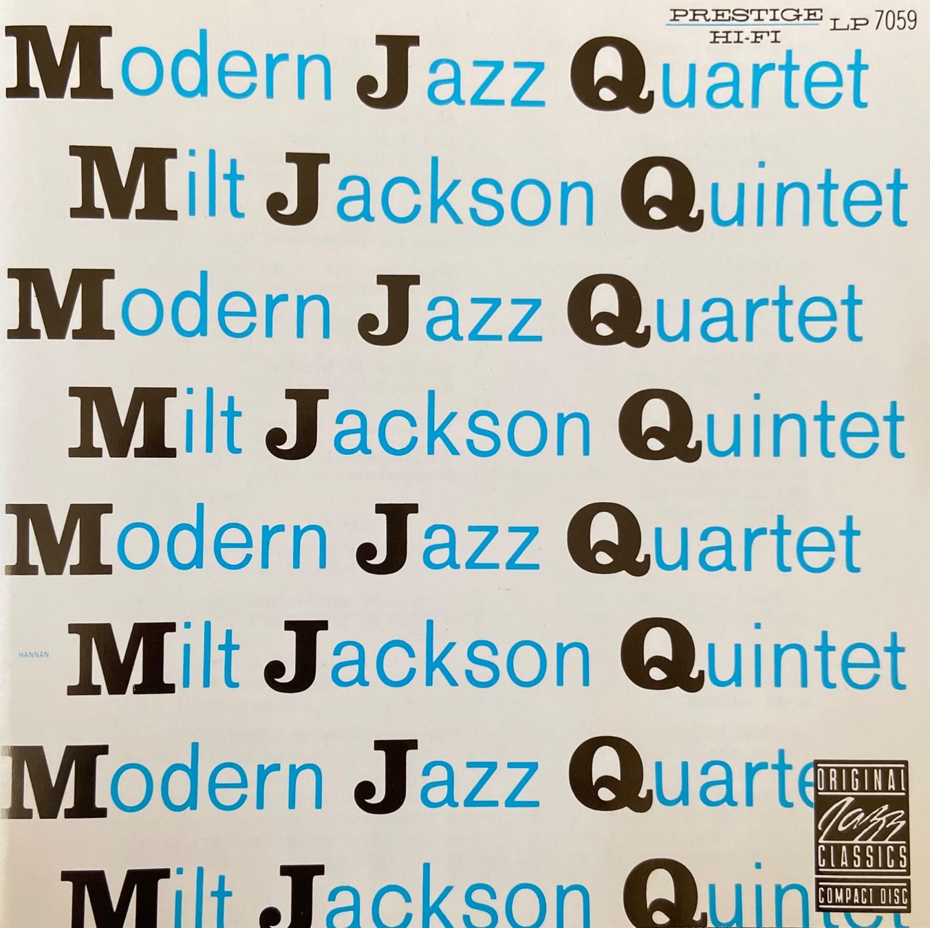 CDs: THE MODERN JAZZ QUARTET CD MILT JACKSON – D'occasion à Luzern par Lycka