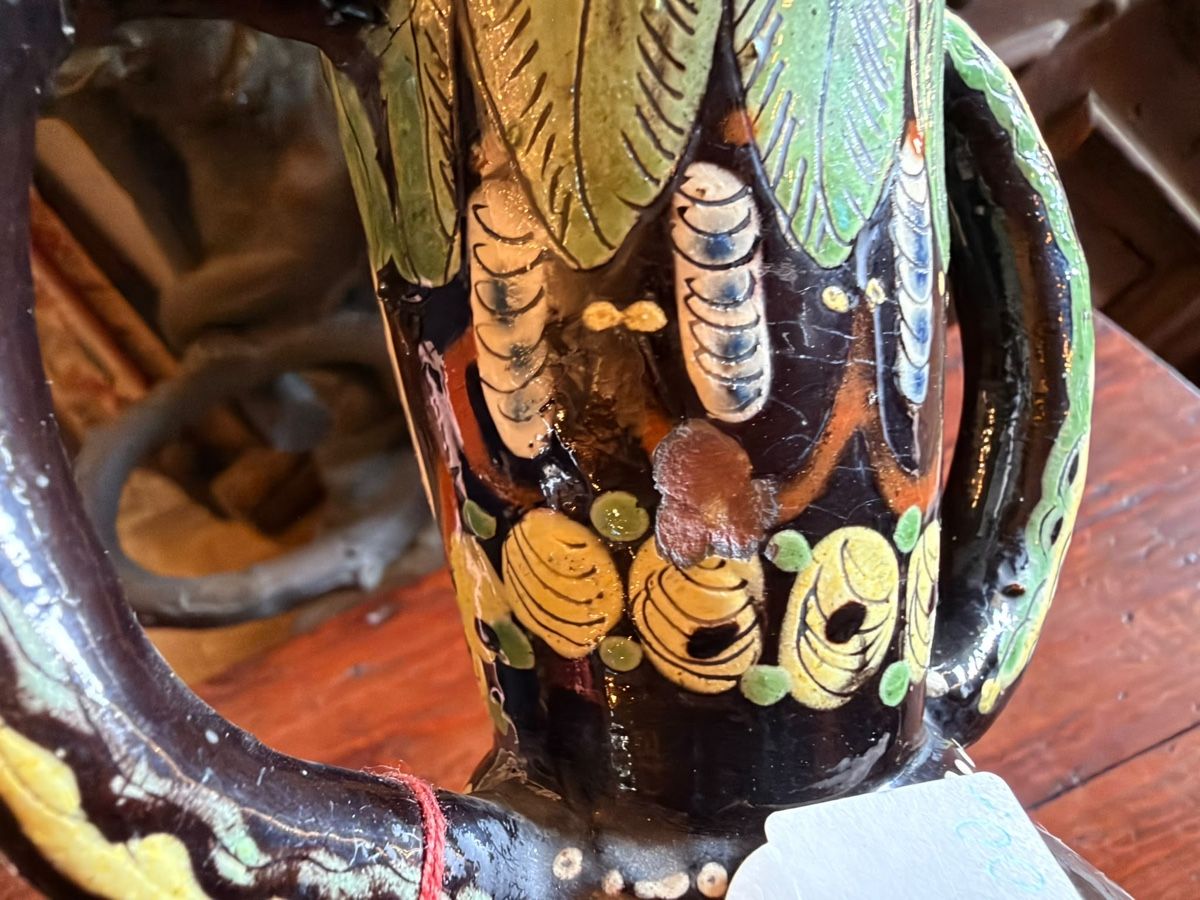 Vasen & Gefässe: Alte Thun Keramik Krug mit Eulen – Gebraucht aus Lamone von Birth-Gramm-Antiques 2