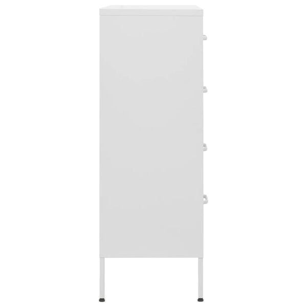 Cassettiere: Commode Blanc 80x35x101,5 cm Acier – Nuovo e nell'imballaggio originale da Palézieux venduto da bantouklan1 3