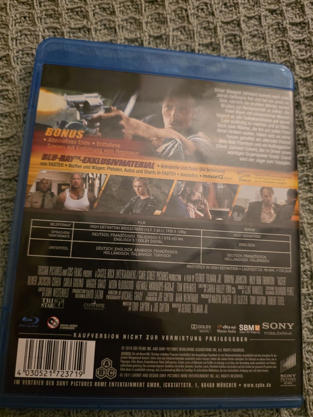 Tutti i DVDs: Faster - Blu-ray – Usato da Ellikon a d Thur venduto da razzorblog 1