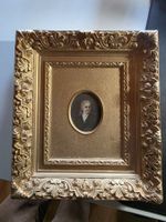 antikes Bild Gemälde in wuchtigem Gold Rahmen