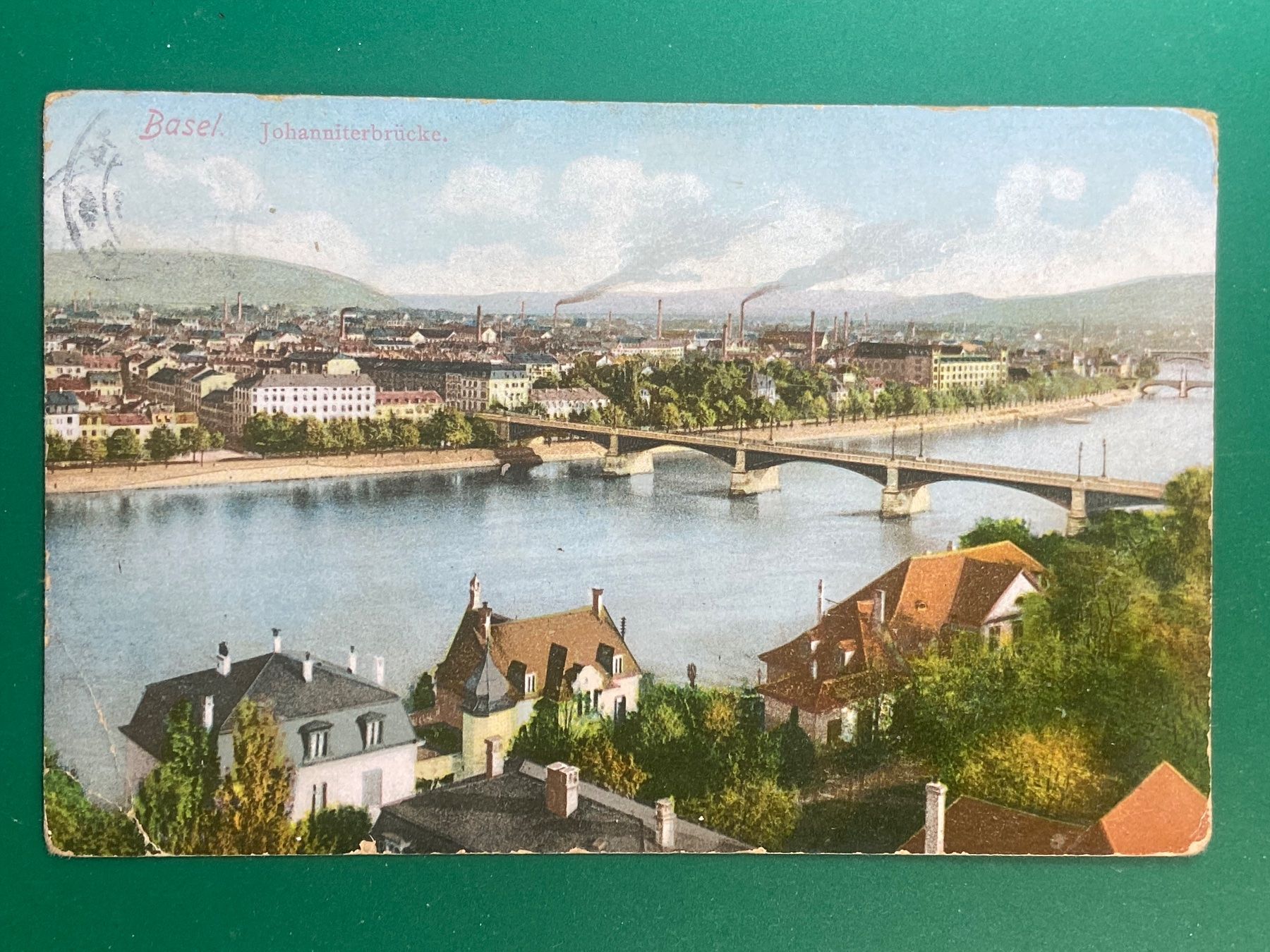 Ansichtskarten: Basel, Johanniterbrücke – Gebraucht aus Steg VS von danwer74