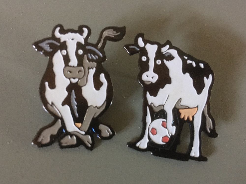 Kuh-Haarspangen Für Mädchen - Ripsband-Schleife Mit Kuh-Motiv, 15 Cm, Für Kinder 3-10 Jahre