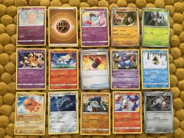 Lot de 15 cartes Pokémon diverses