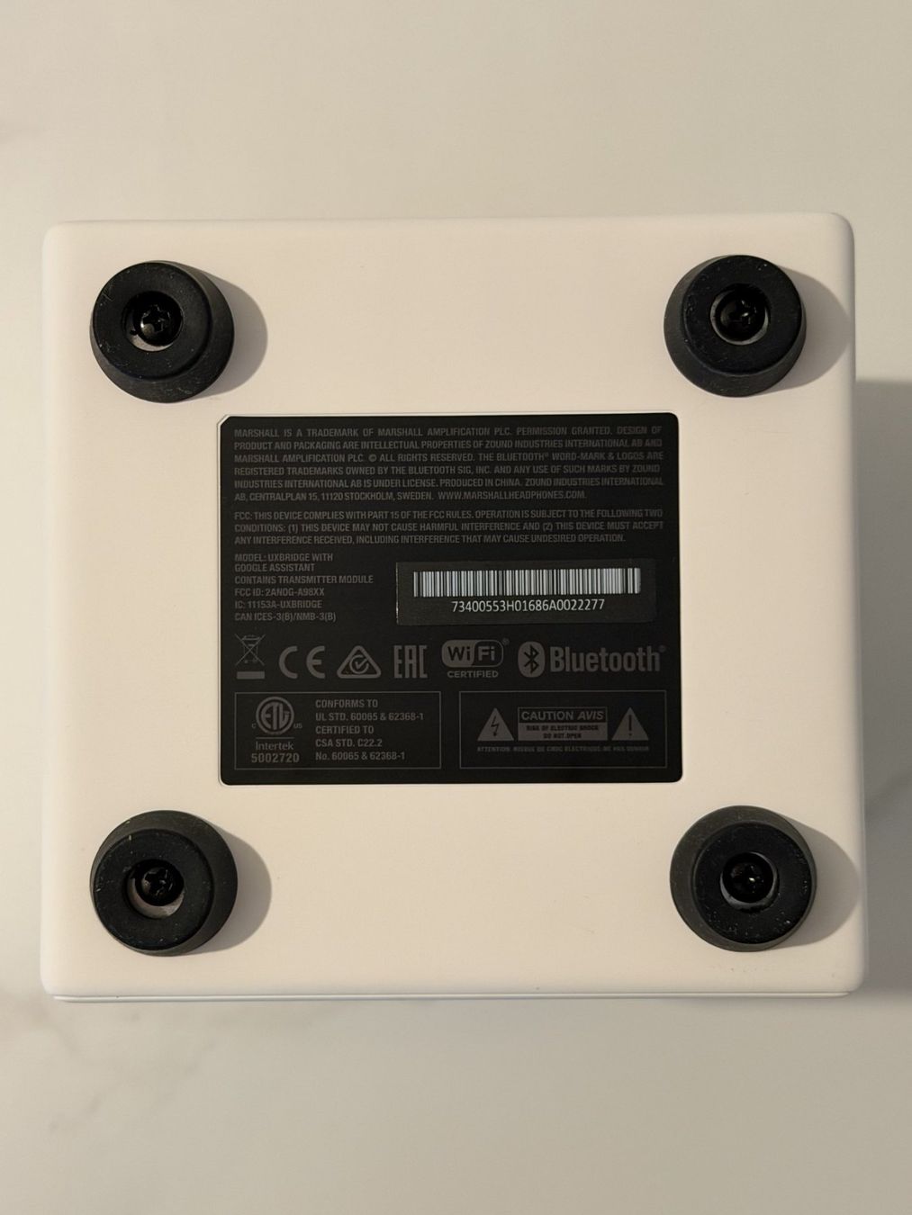 Marshall Casse acustiche: Marshall Uxbridge (Google Assistant) Smart-Speaker weiss – Usato da Rotkreuz venduto da absolutely.ayra 4