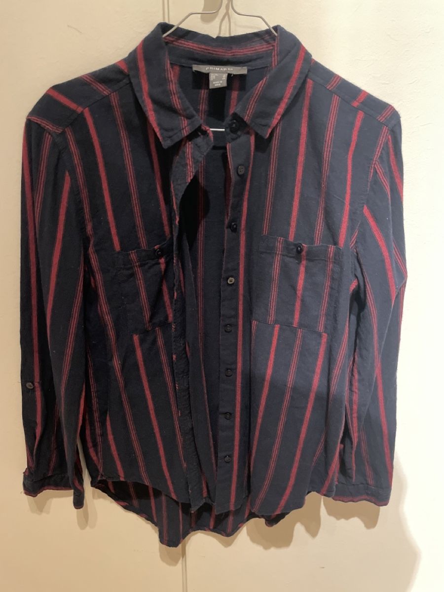 Primark Camicette: Schicke Bluse gestreift Gr. 36 blau/rot – Usato da Zürich venduto da ape_gb8z