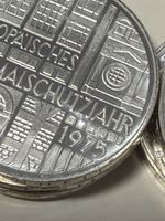 10x 5 DM Silbermünzen 1975 Albert Schweitzer – 625 Silber