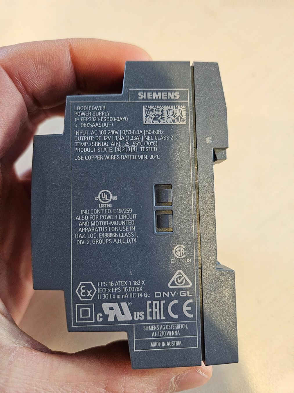 Siemens Componenti elettronici: Siemens LOGO! Power Netzteil 12VDC – Usato da Oberkirch LU venduto da simi0204 3