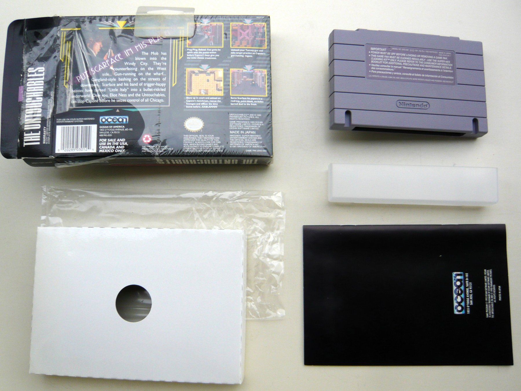 Nintendo Giochi: SNES:  The Untouchables, CIB, Excellent état – Usato da Onex venduto da Jaguar1986 3