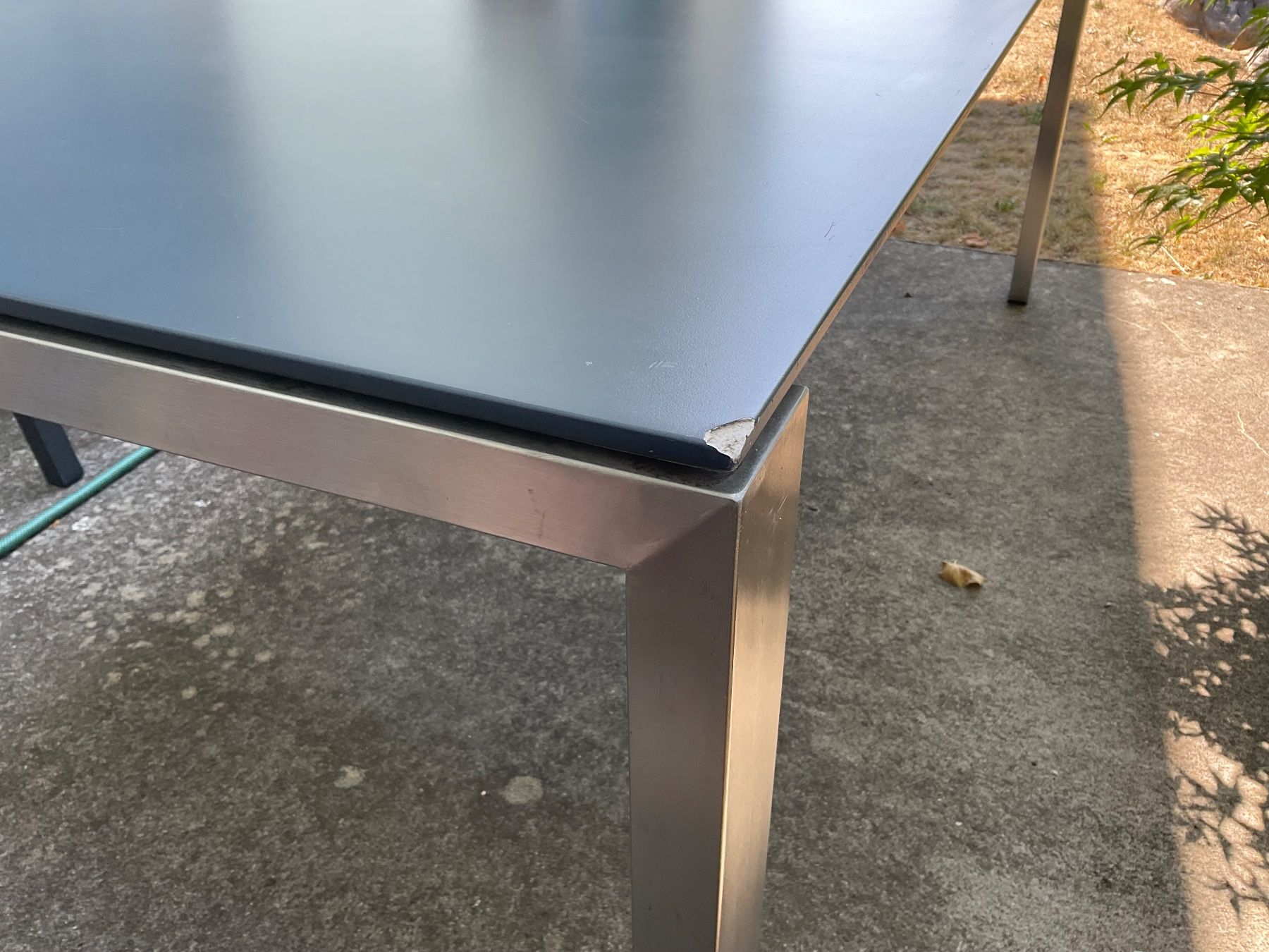 Tavoli: Gartententisch anthrazit, L200cm B95 H75cm – Usato da Belp venduto da boarding91 4