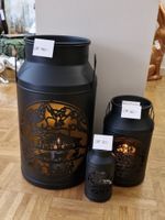 Milchkannen Laternen Set «Le Chalet» Ligne Noire (3-teilig)