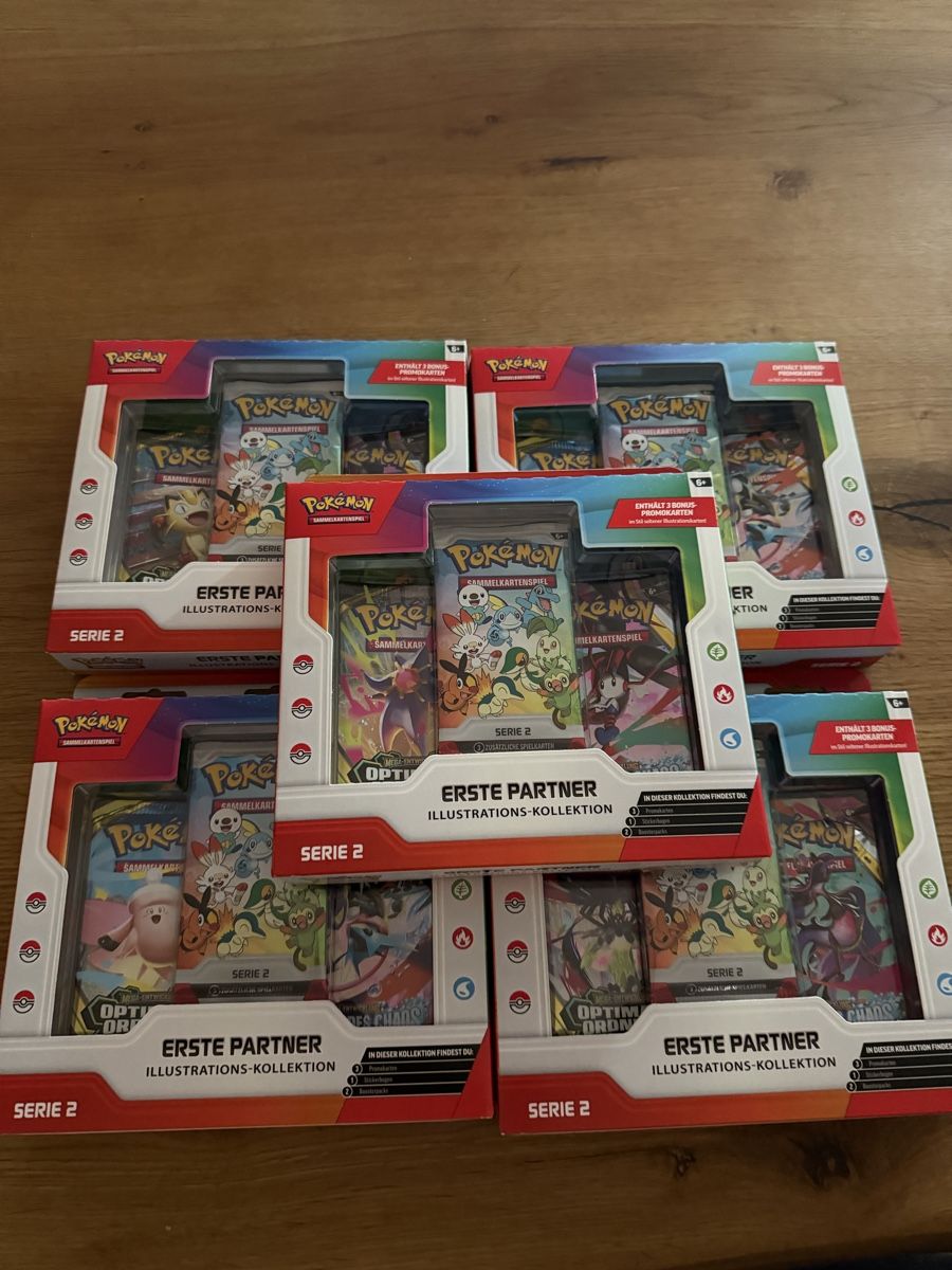 Pokémon Carte collezionabili: 5x Pokemon Erste Partner Serie 2 – Nuovo e nell'imballaggio originale da Kaltbrunn venduto da dav_vqr9