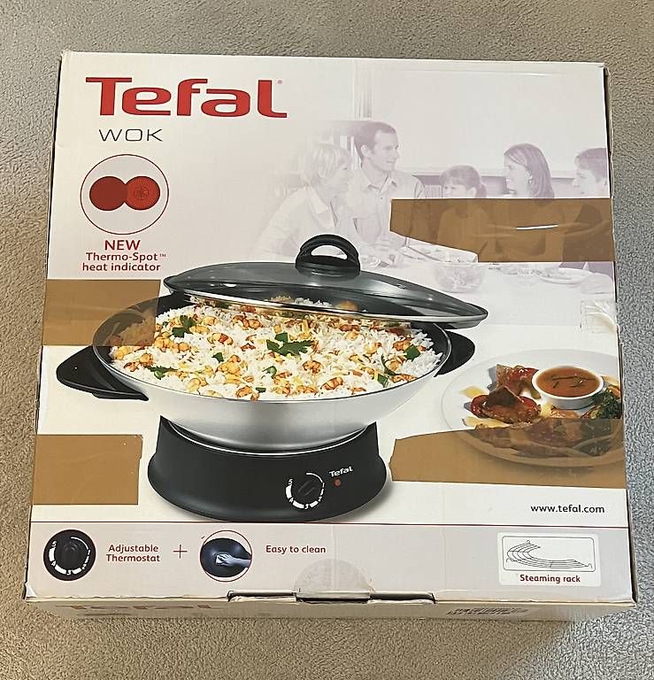 Pfannen: Tefal Wok mit Elektro PowerBase – Neu und originalverpackt aus Frauenfeld von and_vkf7