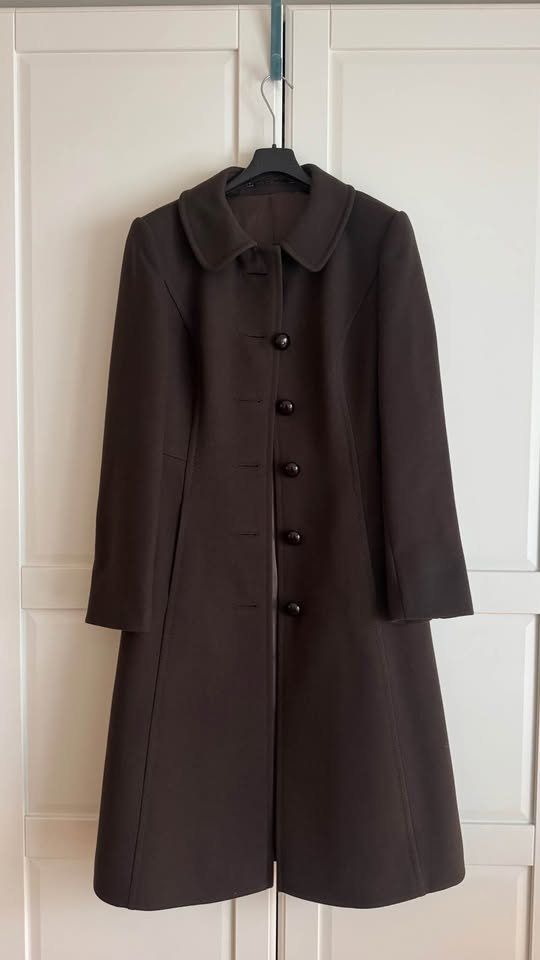 Cappotti: Womens Brown Wool Coat - Size S – Usato da Genève venduto da gvokiii