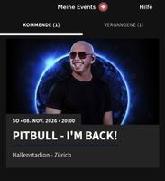 2x Pitbull Konzert Tickets