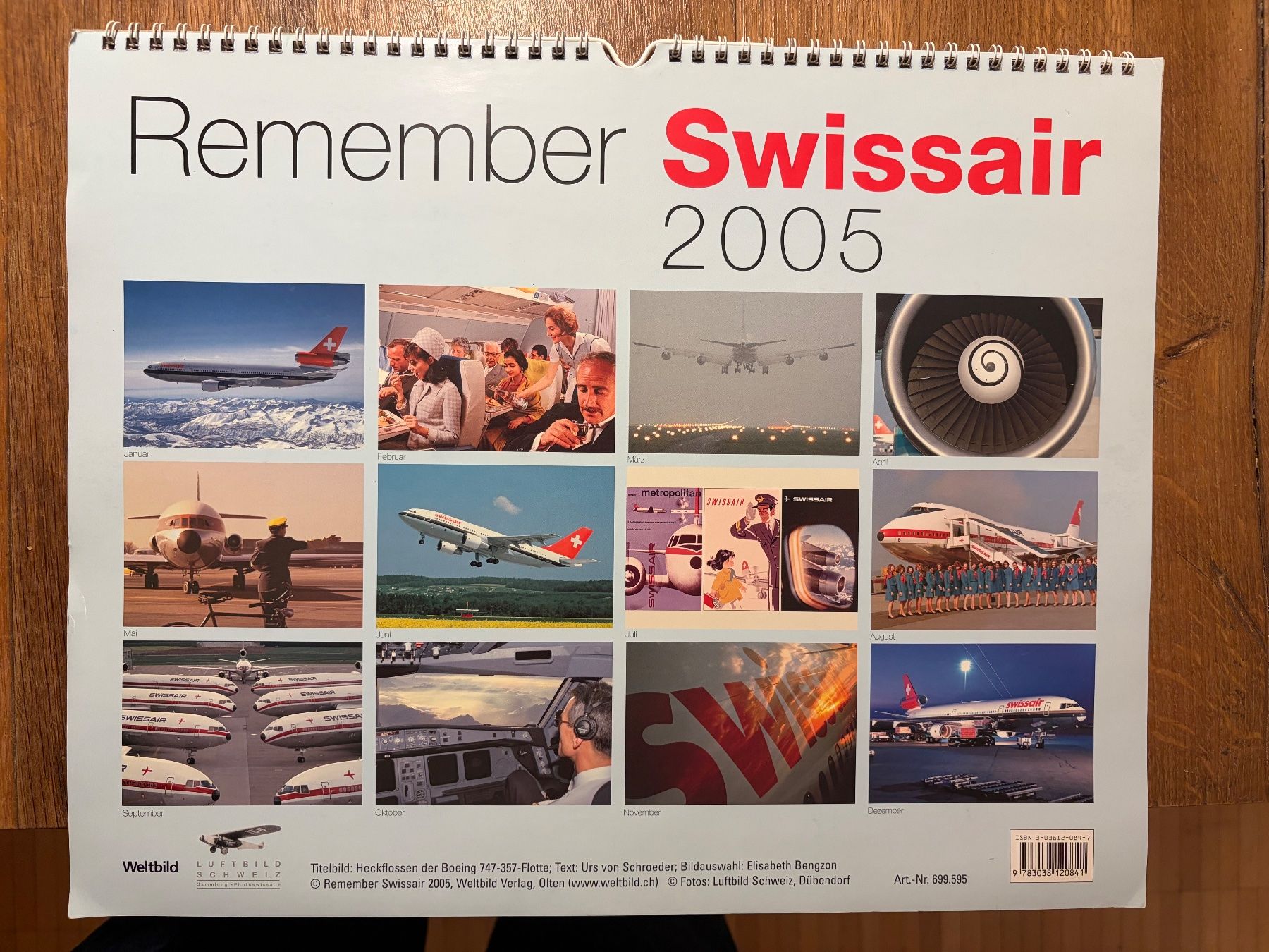 Calendari: Swissair Kalender 2005 – Usato da Zürich venduto da Anicci 1