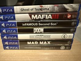 PS4  Spielsammlung 7 Stk.