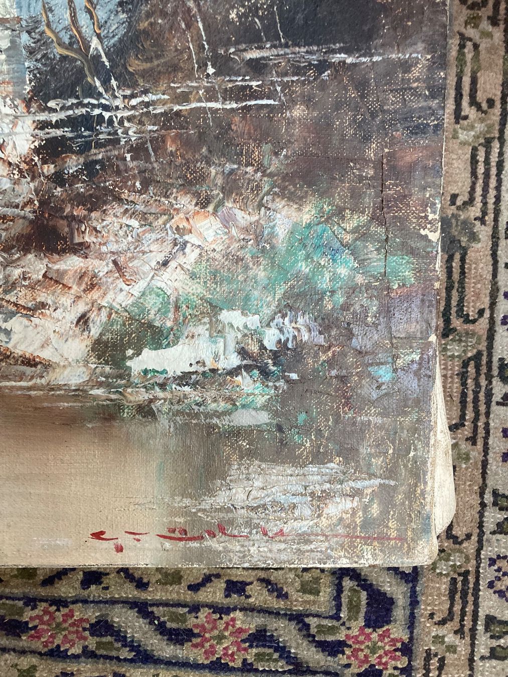 Tableaux: In den Bergen - Ölbild – D'occasion à zürich par papalapa 1