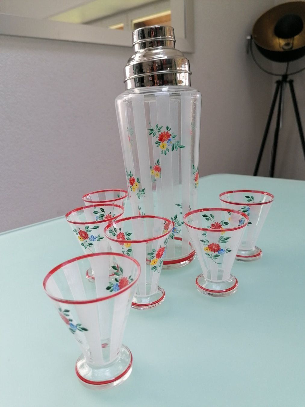 Geschirrsets: Set à cocktail cristal shaker – Gebraucht aus Lignières von Sulyvan