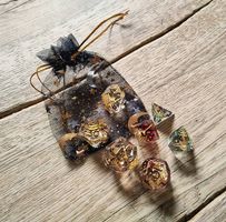 Lot de dés JDR artisanaux neufs