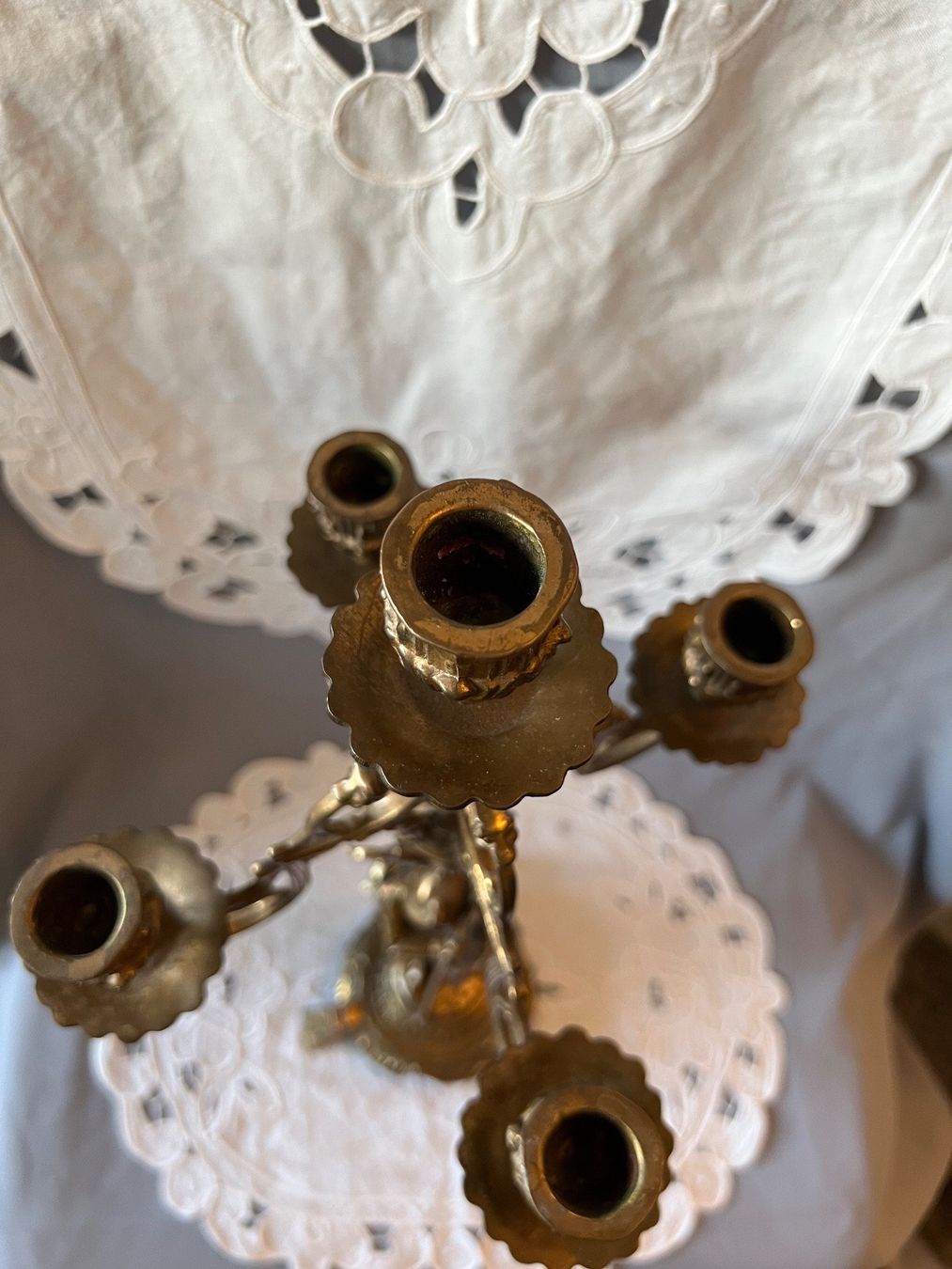 Kerzenständer: Figürlicher Messing Kerzenständer 50cm – Gebraucht aus Frenkendorf von Only1 8