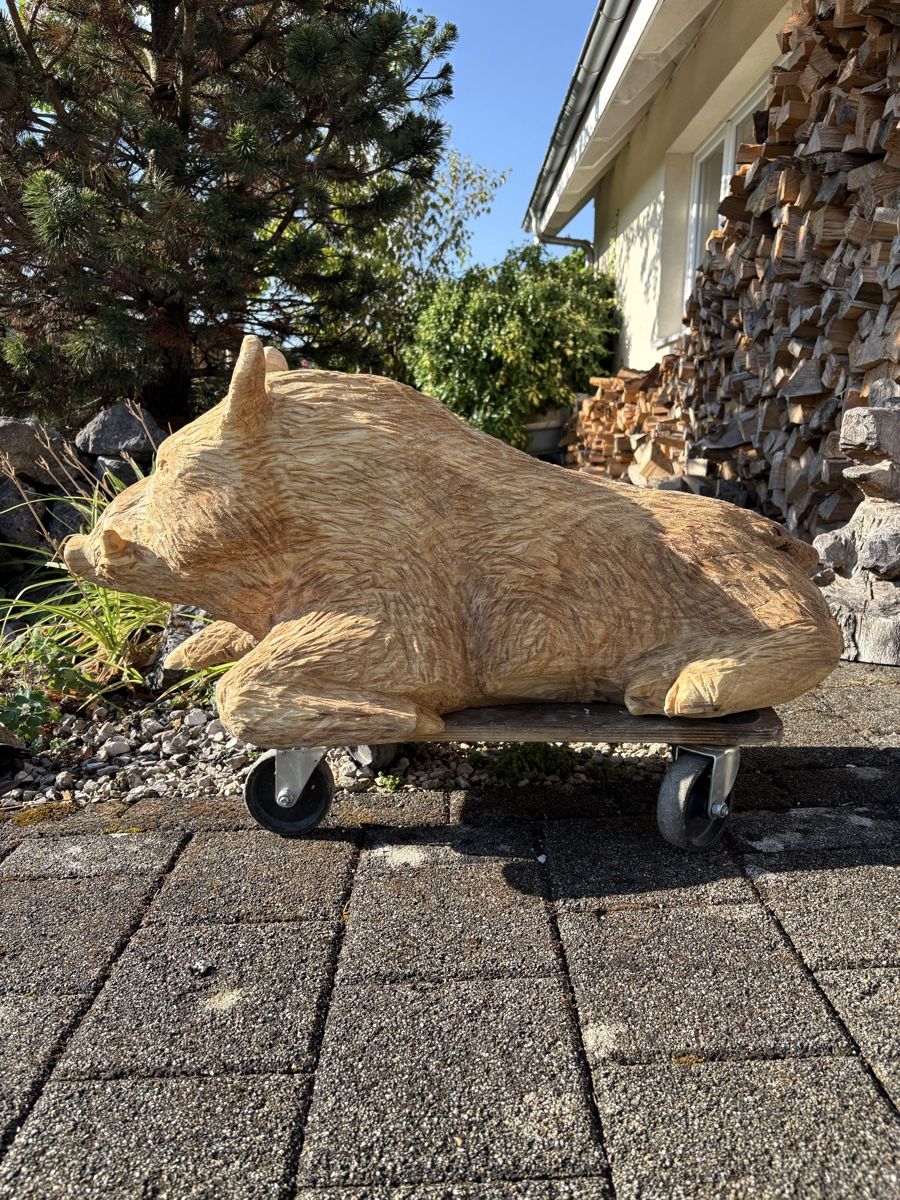 Figurines: Holzskulptur Wildschwein  – Neuf (Voir description) à Stüsslingen par Aecherli 1