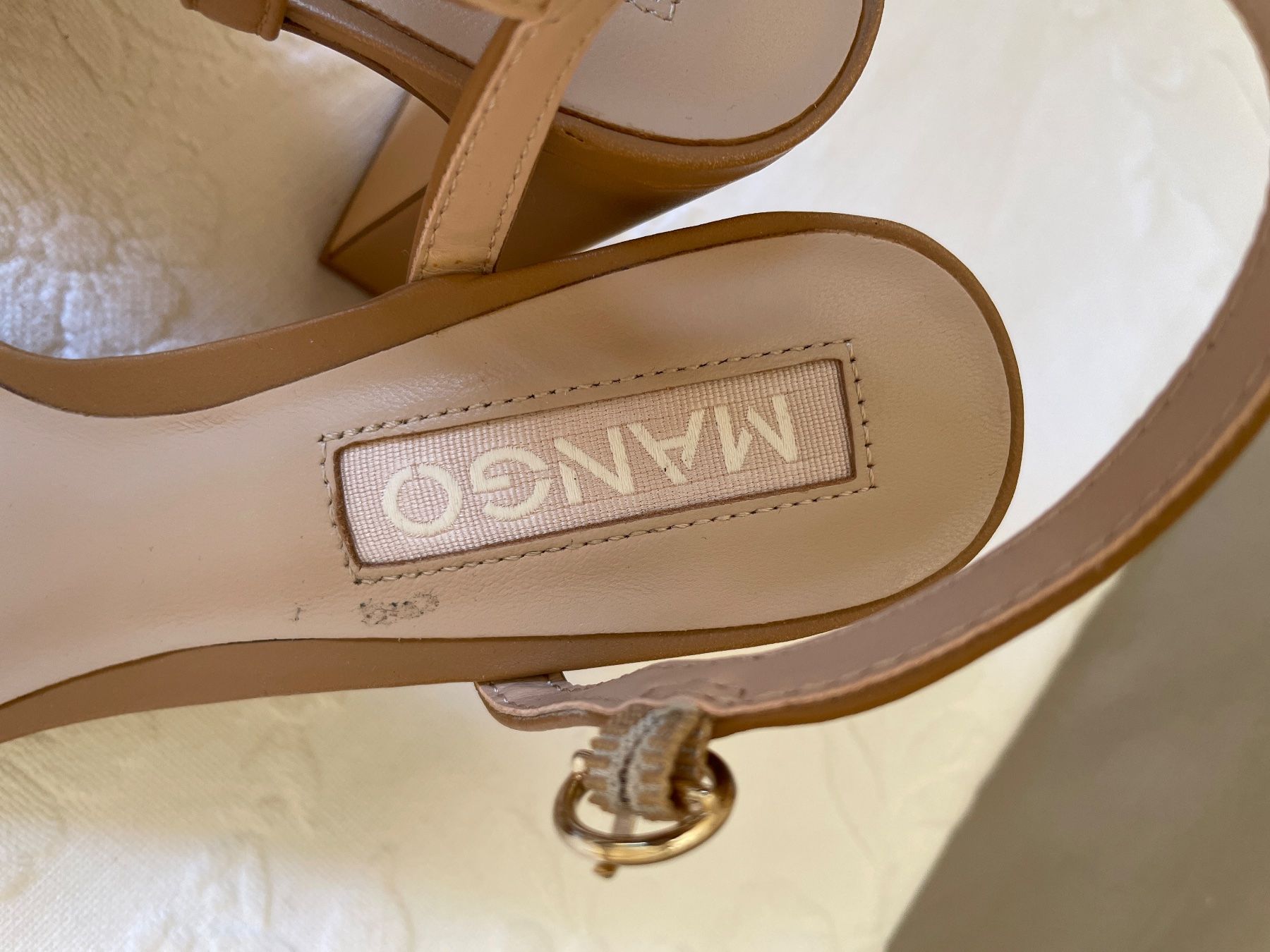 Mango Damenschuhe: Pumps / Sandalen von Mango Gr. 39 - beige – Neu (gemäss Beschreibung) aus Birsfelden von Nic21 4