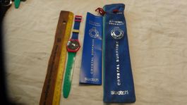S-WATCH CRYSTAL SURPRISE HERREN UHR,QUARTZ.ETUI.ANLEIT.LÄÜFT
