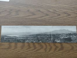 Vintage Panorama-Postkarte Lago di Varese, Italien, 3 teilig