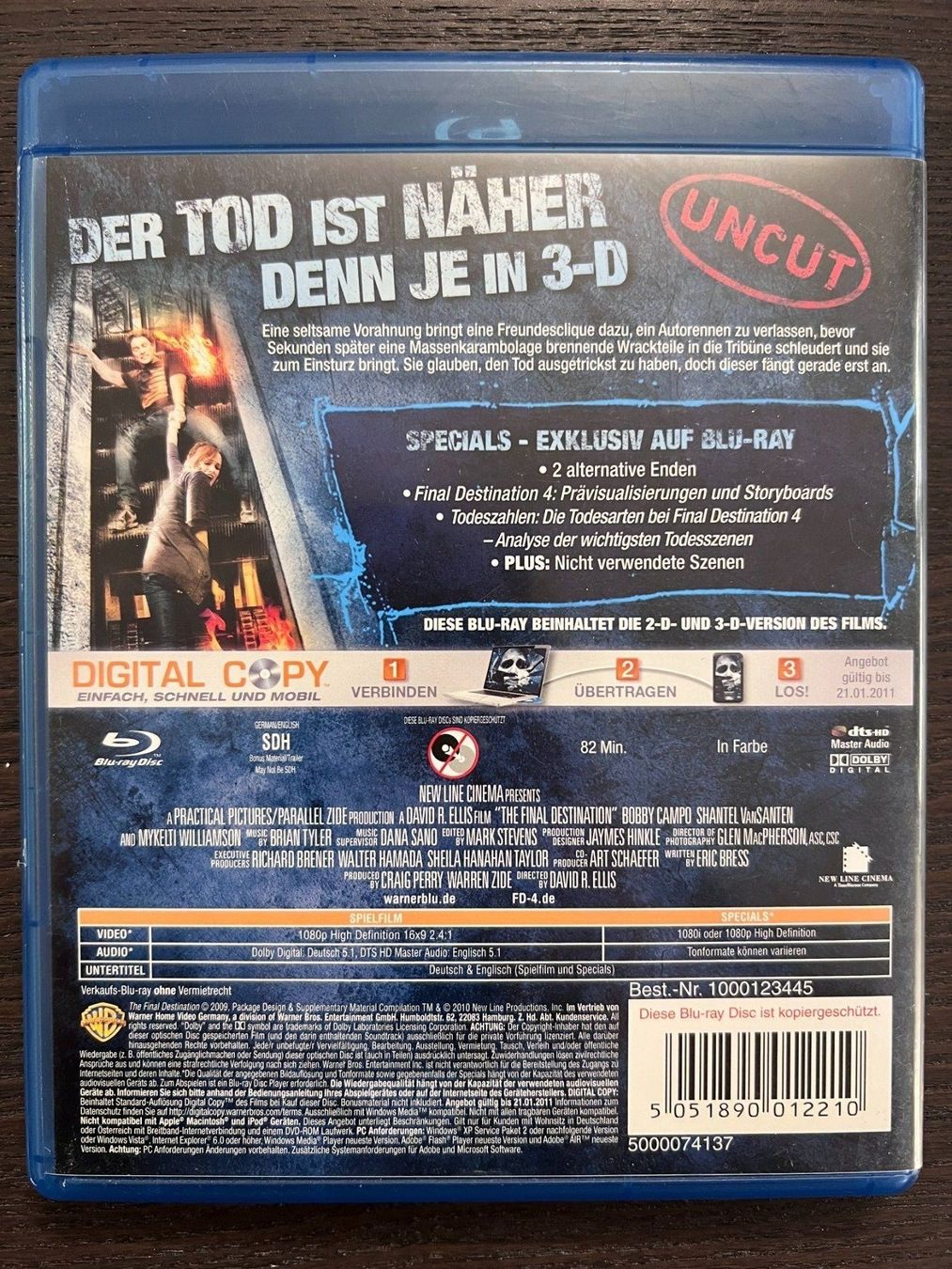 Alle DVDs: Final Destination 4 / 3D – Gebraucht aus Zürich von Blu-ray_ZH 1