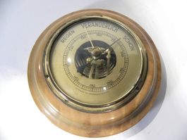 Runder alter Barometer von Strahm Basel 5