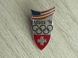 Pin Olympia  Atlanta 96 Schweiz USA
