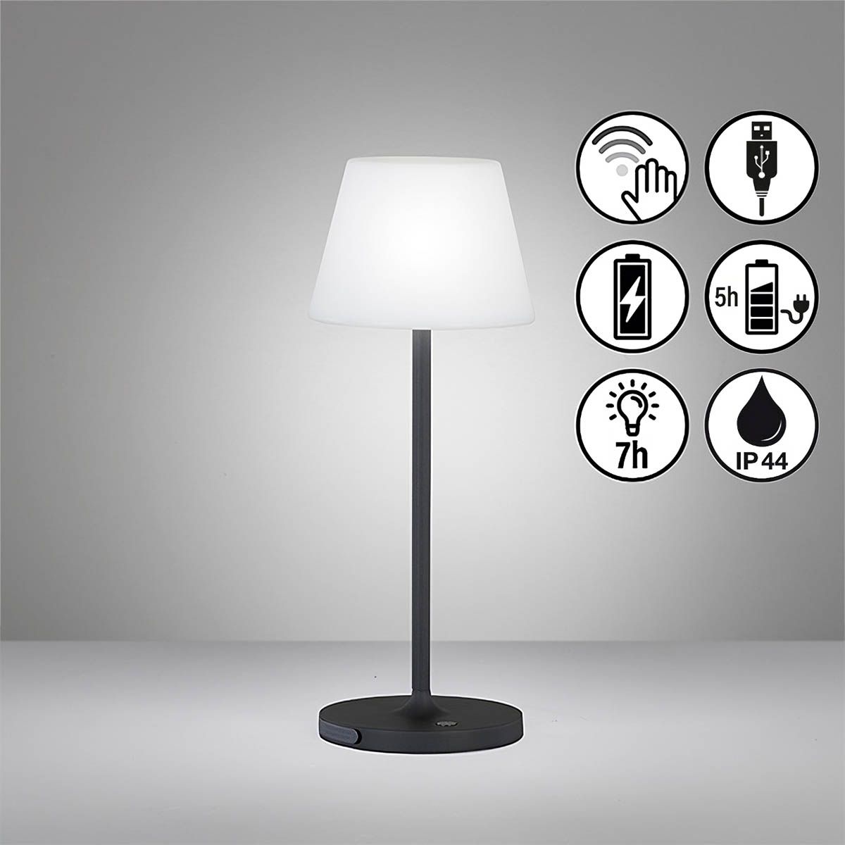 Lampade: LED Aussen Tischleuchte, 38 cm Höhe – Nuovo (secondo la descrizione) da Kreuzlingen venduto da Smart-Light