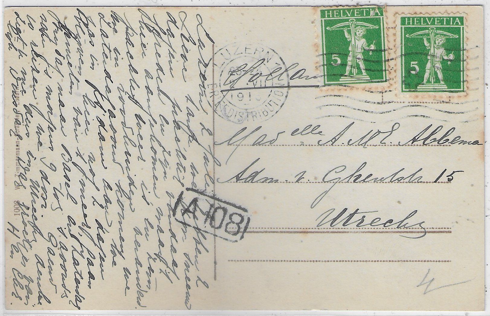 Cartoline postali: Luzern mit dem Pilatus – Usato da Ettingen venduto da Kartenplanet 1