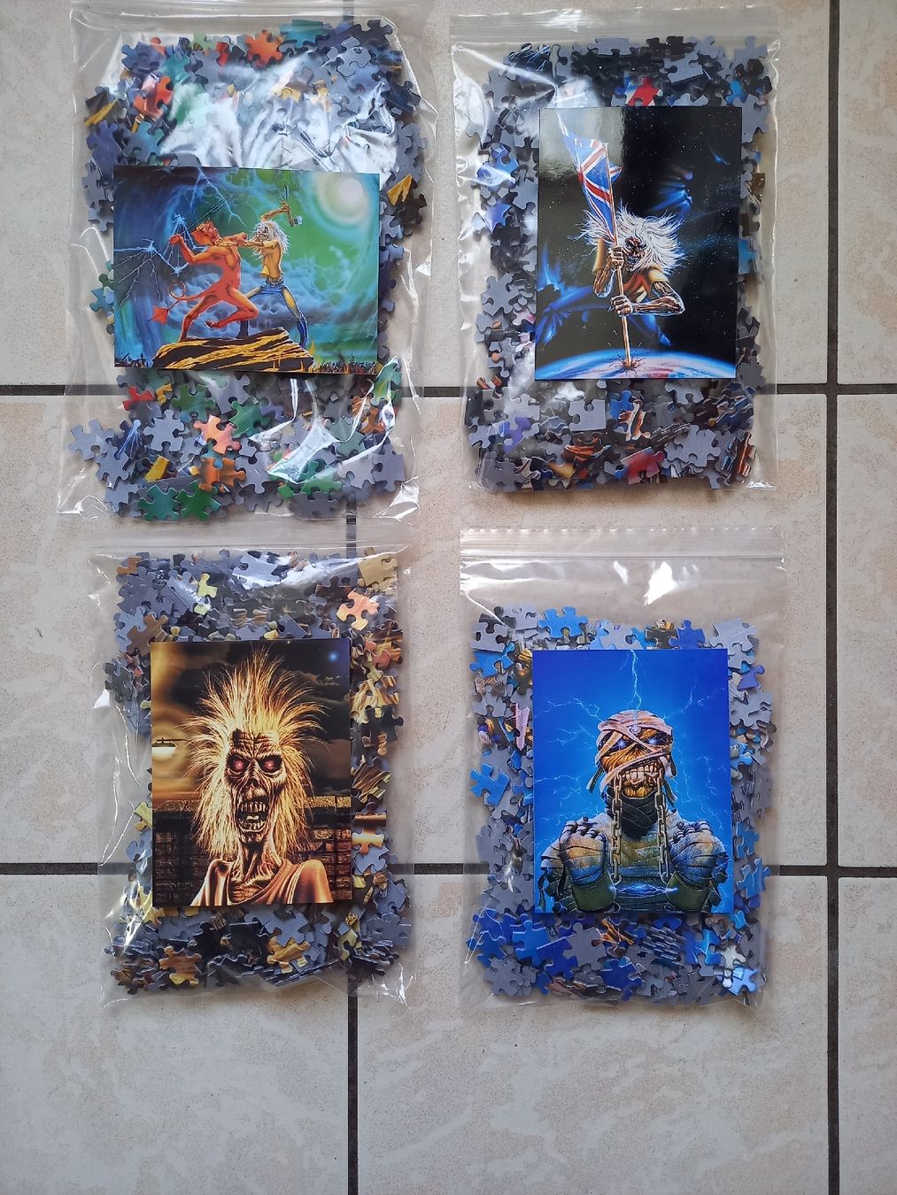 Puzzles: 4 Iron Maiden - Eddie Puzzles – Neuf avec emballage d'origine à Reinach AG par cosmiceddie
