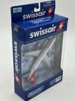 SWISSAIR Welly Modellflugzeug Die Cast Metall OVP
