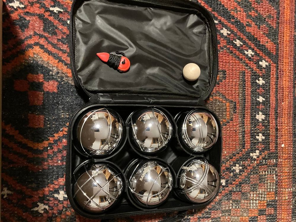 Lot Boules Pétanque 8 Pièces Lot De 8 Boules De Pétanque En Chrome Avec étui De Transport Et Cochonnet Pièce Peugeot Partner