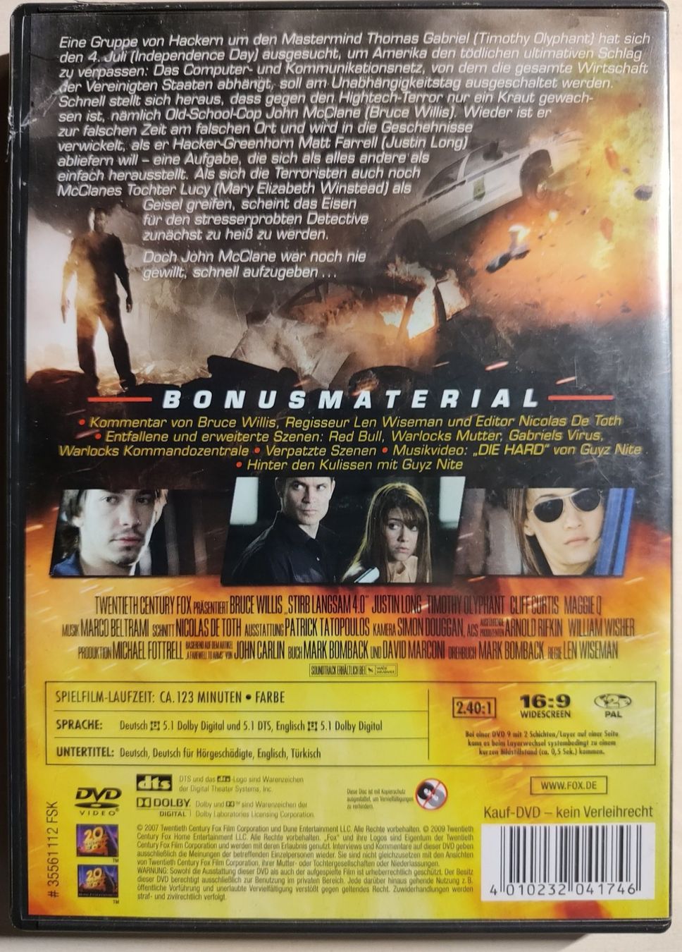 Tutti i DVDs: DVD Stirb Langsam 4 – Usato da Ziefen venduto da MullerD 1