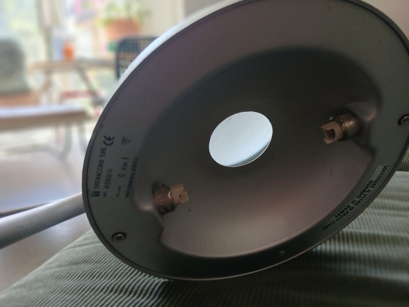 Kronleuchter & Deckenlampen: Italian Design Tronconi Large Ceiling Wall Lamp Gray Silver – Gebraucht aus Zürich von pc2_tc9c 2