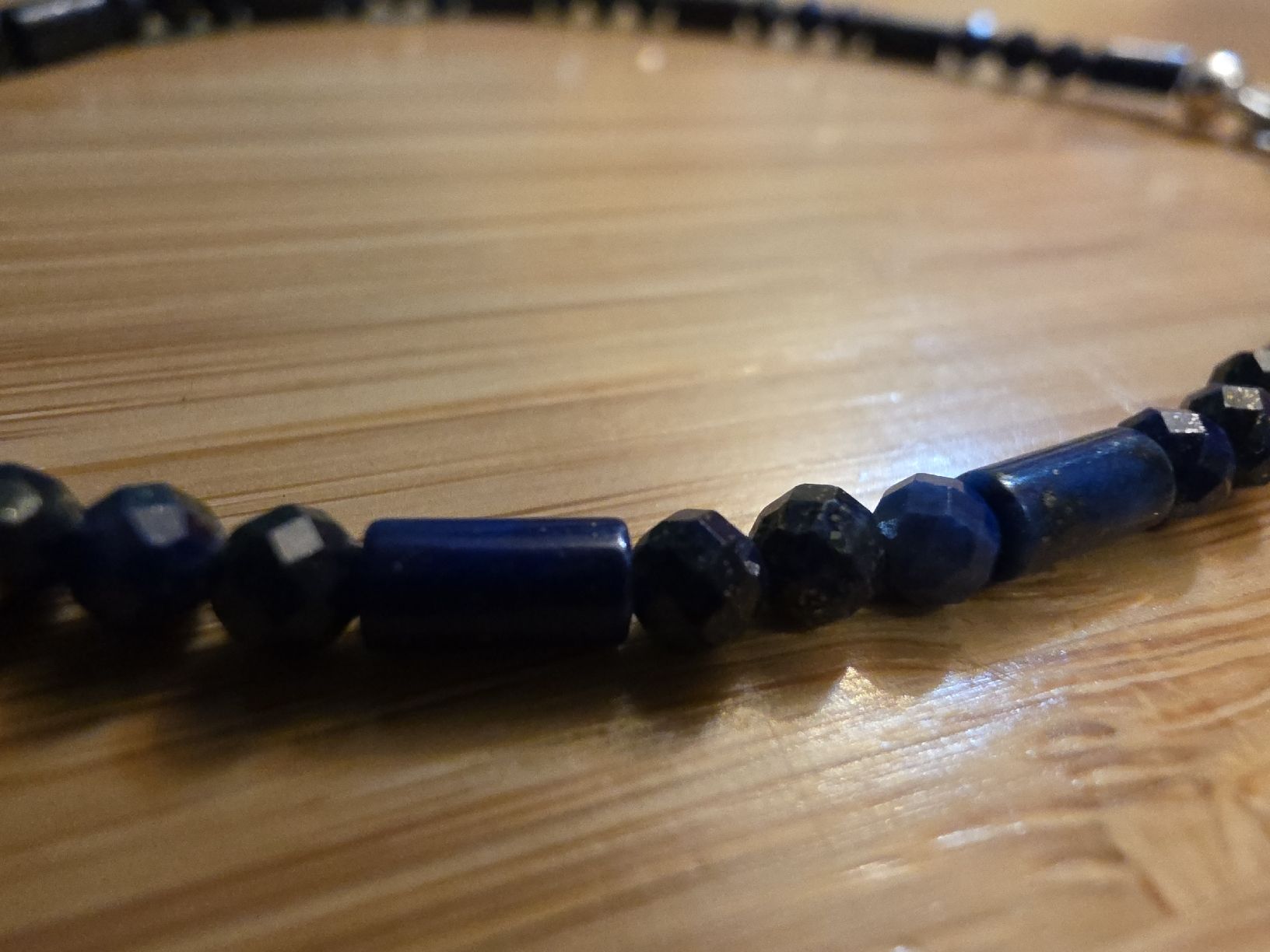 Catenine: Fusskette Lapislazuli facettiert 23,5cm. - 28cm. / Ø3mm. – Nuovo e nell'imballaggio originale da Zetzwil venduto da Sonneblueme987 1